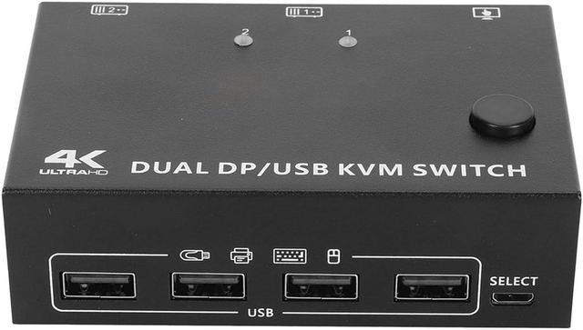 USB KVM Switch 2 PC 4 Port