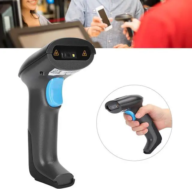 Alt view image 4 of 7 - Wireless Barcode Scanner, 2.4G Wireless 1D / 2D QR Barcode LED Reader Handheld Bar Code Scanner, 500 TimesSecond for Store, Supermarket, Warehouse (Wireless 2D Scanner YHD-6200W)