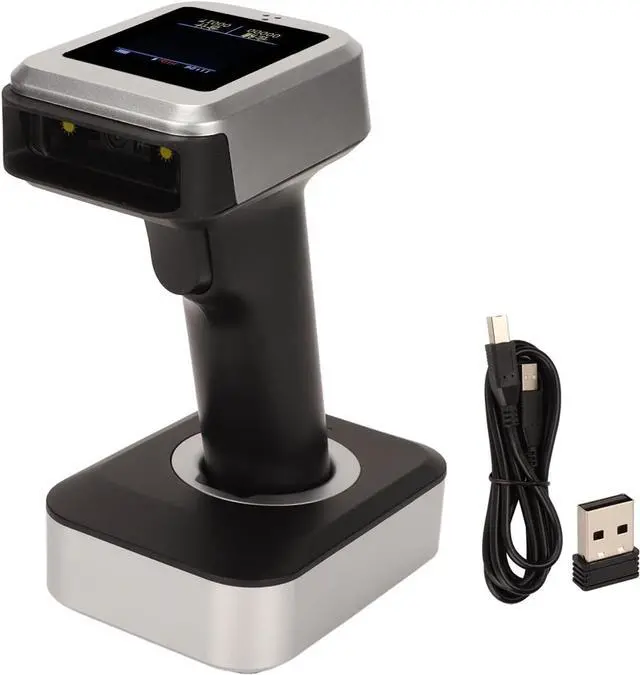 Alt view image 7 of 7 - BT Barcode Scanner, 3 in 1 Wireless Bar Code Scanner, Automatic Barcode Reader Scanner, Smart Screen Management, for Supermarket, Convenience Store, Warehouse
