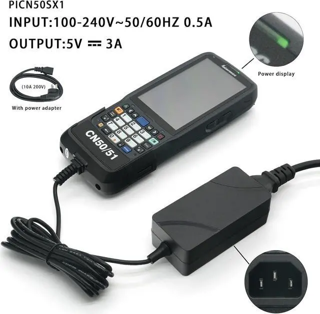 Alt view image 3 of 6 - Desktop Power/Comm Adapter Charging Cable for The Intermec CN50 CN51 Barcode Scanner (PN 851-093-201)Fast Safe Charger 5V/3A
