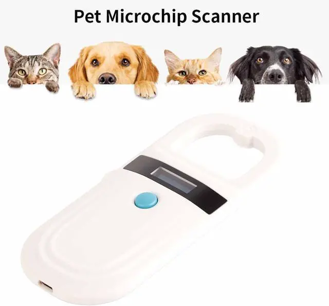 Alt view image 5 of 7 - Pet Microchip Scanner, Portable Animal Chip ID Scanner with OLED Display Screen, Rechargeable Data Storage Tag Scanner for FDX-B (ISO11784 / 11785) and EMID