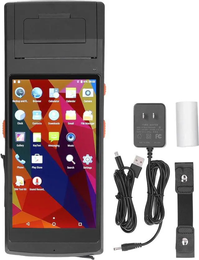 Alt view image 6 of 7 - Barcode Scanner, Support 8MP Camera 100-240VAC Data Terminal 64 Bit Processor IP65 GPS with NFC Scanning Data Collection for Pharmaceutical (US Plug)