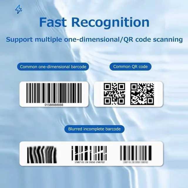 Alt view image 4 of 7 - Barcode Scanner,HUIOP Wearable Ring Type Barcode Scanner USB Wired+2.4G+BT Three-Mode Connection Support One-Dimensional Barcode/QR Code Scanning