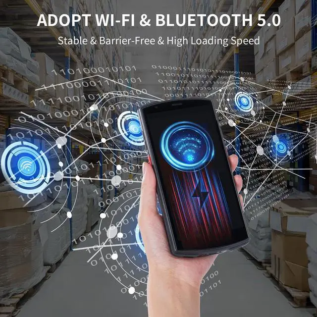 Alt view image 3 of 7 - Android Barcode Scanner with Case Mobile Handheld Computer with 1D /2D Barcode Scanner 4+64GB Rugged PDA Data Terminal Honeywell-N6603 Scanner Engine for Warehouse