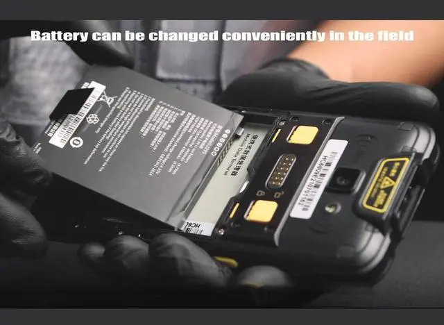 Alt view image 5 of 6 - Rugged Handheld Data Terminal Android 11 Barcode Scanner 5.5" Touchscreen PDA with Zebra 2D Scan Engine, Wi-Fi 6 & Bluetooth, for Warehouse Inventory
