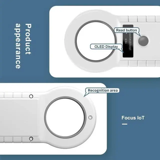 Alt view image 5 of 7 - Yanzeo AR180C Pet Microchip Reader 134.2KHz Pet ID Reader Cat Dog Microchip Scanner FDX-B(ISO 11784/11785)