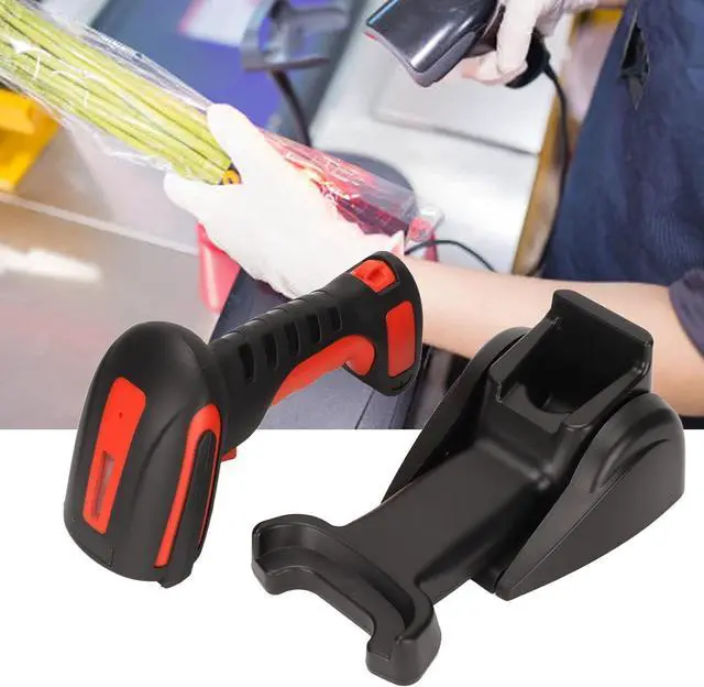 Alt view image 7 of 7 - Zyyini Handheld Barcode Scanner, Bluetooth 2.4GHz Wireless Wired Connection Bar Code Scanner Reader,with Base,Waterproof 1D 2D Handheld Barcode Scanner with Vibration Alert,for Shop Warehousing