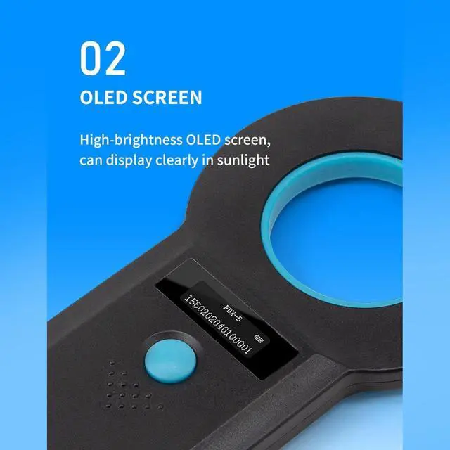 Alt view image 4 of 7 - Portable Handheld Pet Microchip ID Tag Scanner with Efficient Multifunctional Animal Chip Reader Quick and Accurate Identification