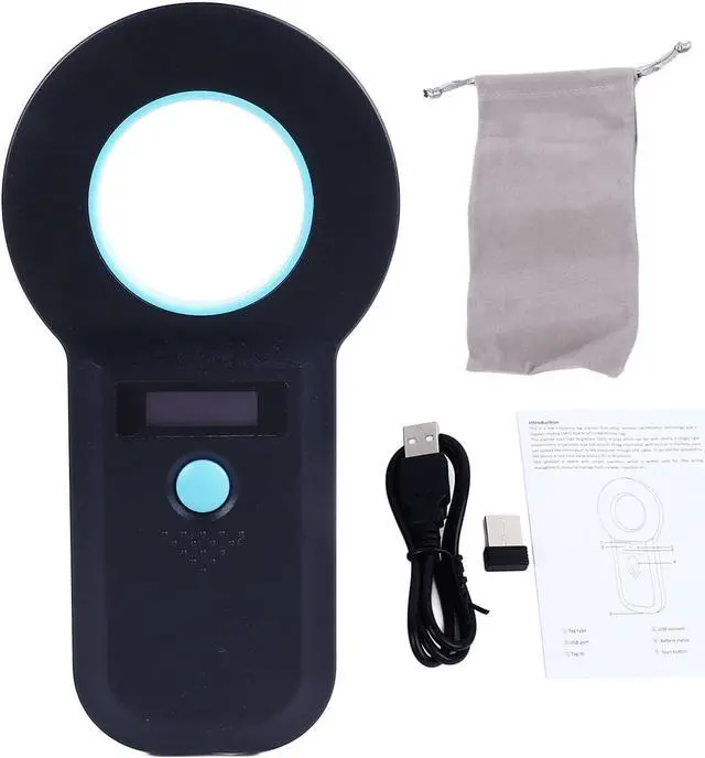Alt view image 6 of 7 - Portable Handheld Pet Microchip ID Tag Scanner with Efficient Multifunctional Animal Chip Reader Quick and Accurate Identification
