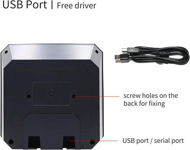Alt view image 4 of 7 - BISOFICE 1D 2D Barcode Scanner QR Bar Code Reader Module Scanner CMOS Image USB Port Connection Omnidirectional Platform Auto Scanning High Scanning Speed 4m/s