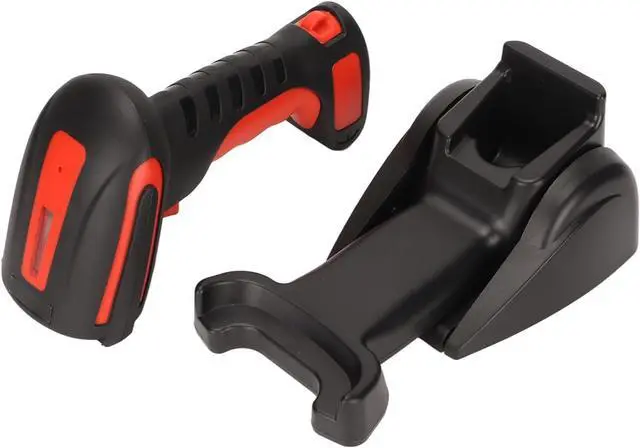 Main image of Wireless Barcode Scanner with Stand, 2.4GHz Wireless 1D 2D Barcode Scanner, USB Wired QR Code Scanner, Handheld Bluetooth Bar Code Reader for Warehouse POS and Computer