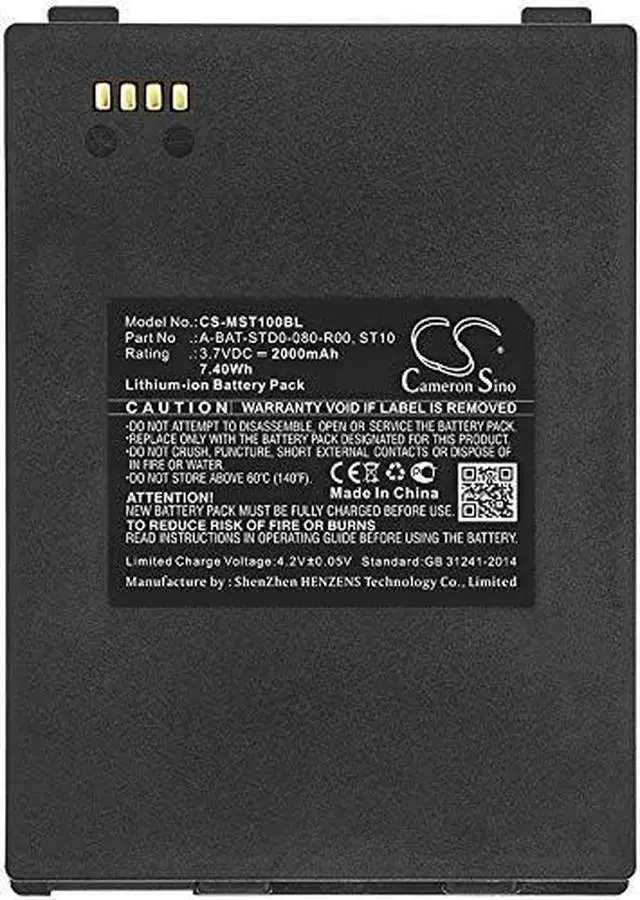 Alt view image 3 of 3 - Yunwa Replacement Battery for M3 Mobile ST10-BATT-S22 ST10 B056H013-0001 A-BAT-STD0-080-R00 Li-ion ST10 Smart (2000mAh) Barcode Scanner