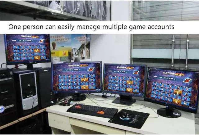 Alt view image 6 of 6 - Ennovor 2pcs Synchronizer - 4 Ports KVM Switch/Distributor, DNF Multi Open Synchronizer, USB Keyboard Mouse Sync Controller, Plug and Play Game Controller