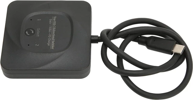 Alt view image 4 of 7 - USB C Switcher, 8K Display with One Button Switching, Fast Charging for Multiple Devices, Compatible with Laptops and Monitors