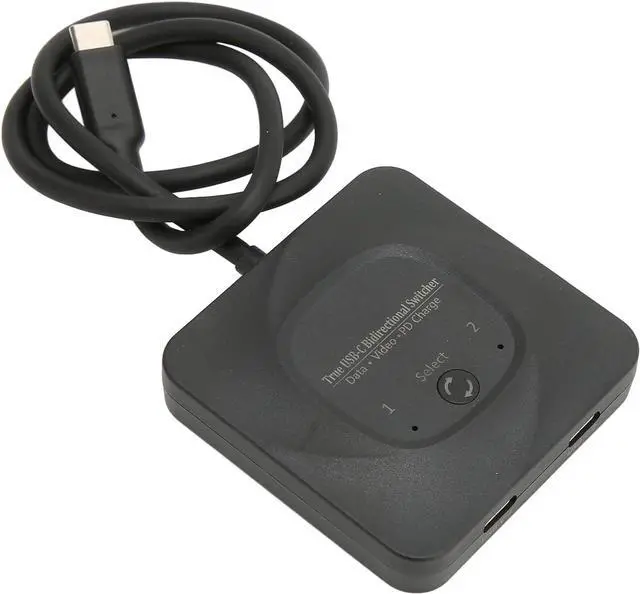 Main image of USB Switch USB C Switcher Bi Directional USB Switch Selector 2 in 1 Out/1 in 2 Out, 8K@60Hz 10Gbps Data Transfer USB Switcher Support PD 100W Fast Charging for PCs Mouse Keyboard