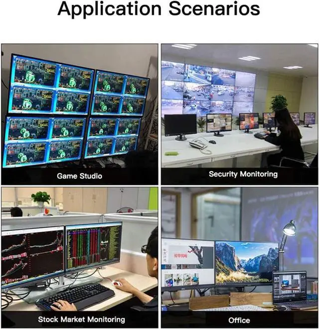 Alt view image 2 of 7 - Ennovor 32 Ports Synchronizer - Multifuncional USB Keyboard Mouse Synchronizer Controller, KVM Metal Switcher Black, USB2.0 Full Speed Technology 12Mbps DNF Controller