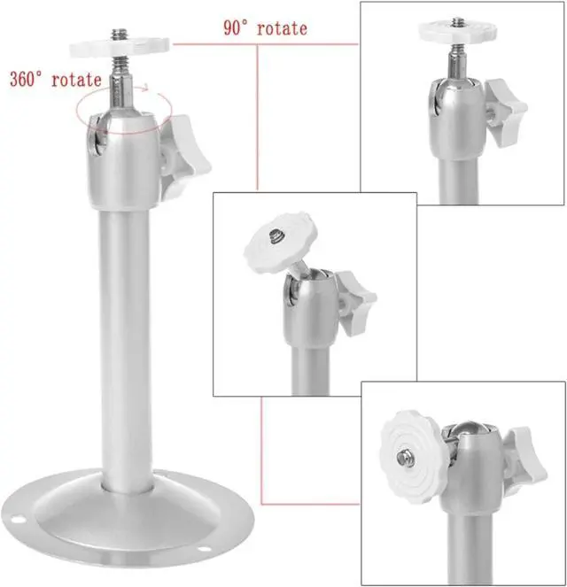 Alt view image 3 of 6 - HIHELO Tripod for Projector 360 Degree Adjustable Projector Ceiling Mount Stand Wall Projector Bracket Metal DJ Stand