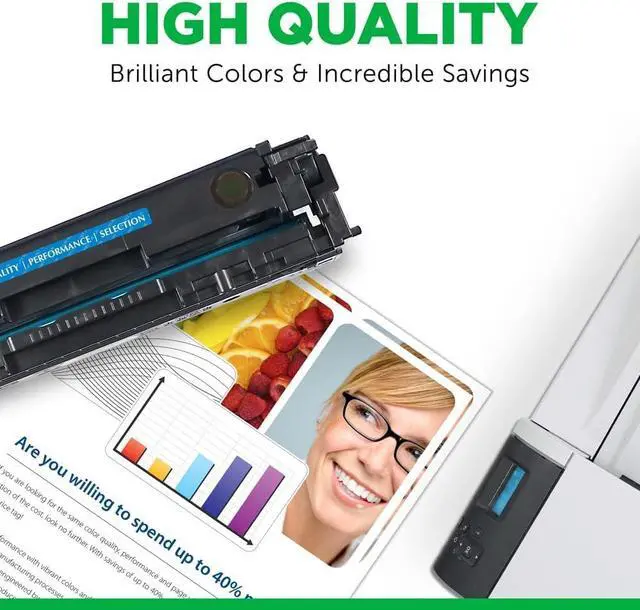 Alt view image 3 of 6 - Clover Remanufactured High Yield Toner Cartridge (Reused OEM Chip) Replacement for HP 414X (W2021X) Cyan