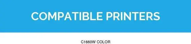 Alt view image 7 of 7 - LD Compatible Toner Cartridge Replacement for Dell Color Laser C1660w (Black, Cyan, Magenta, Yellow, 4-Pack)