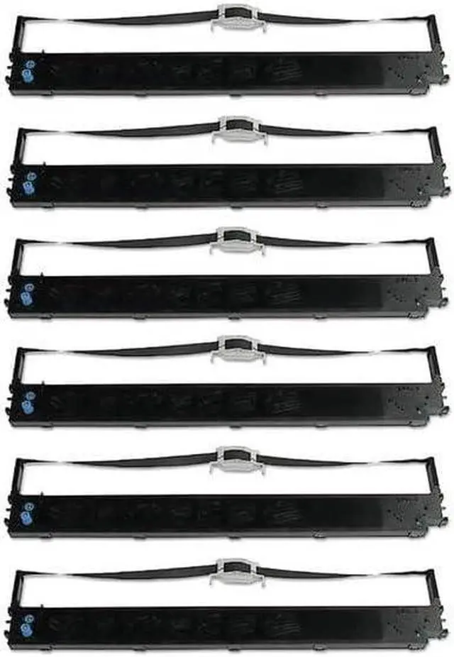 Alt view image 2 of 7 - Compatible Replacement for Okidata MICROLINE 621/MICROLINE 691/MICROLINE 691N/ML-621/ML-691/ML-691N Black Printer Ribbons (6/PK) (44173404)