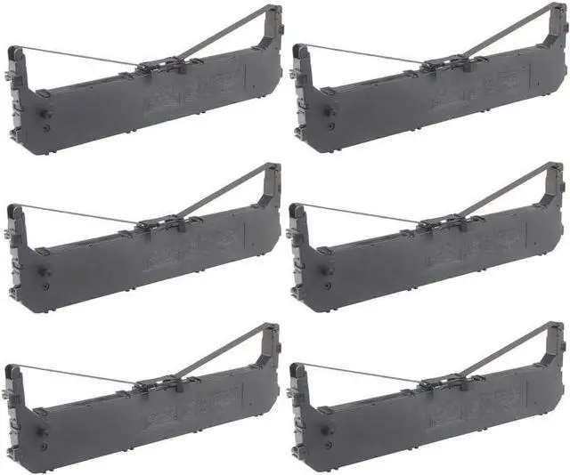Alt view image 2 of 7 - Compatible Replacement for Porelon 11995 Black Printer Ribbons (6/PK) - Replacement to Panasonic KX-P180 / KX-P181