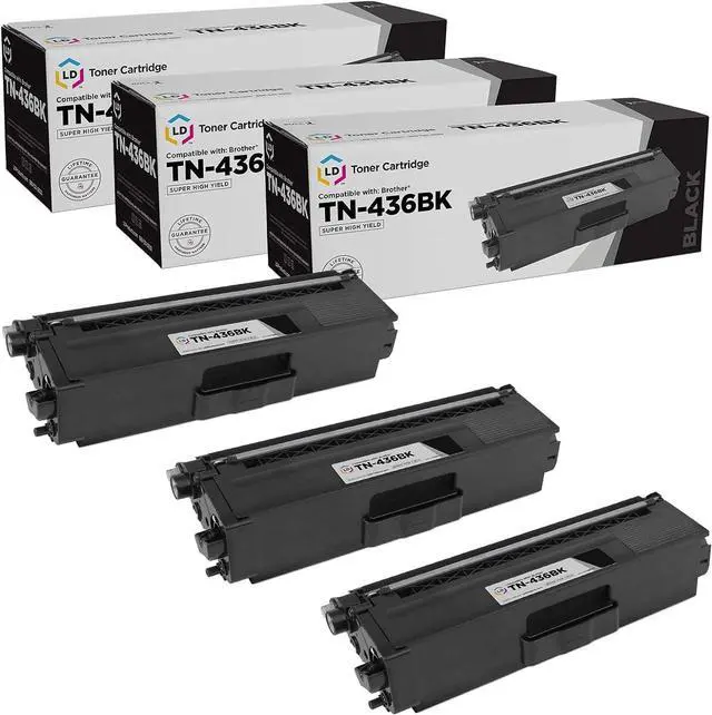 Main image of LD Products Compatible Toner Cartridges Replacements for Brother TN436BK TN-436 TN436 Super High Yield for use in Brother MFC-L8900CDW HLL8360CDW HL-L9310CDW HL-L9310CDWTT MFC-L9570CD (Black, 3-Pack)