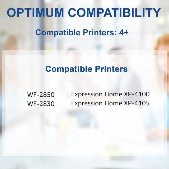 Alt view image 2 of 6 - 212 212XL Ink Cartridges Remanufactured Replacement for Epson 212XL 212 XL T212 T212XL Ink Cartridges for Epson Expression Home XP-4100 XP-4105 Workforce WF-2830 WF-2850 Printer (4 Pack)