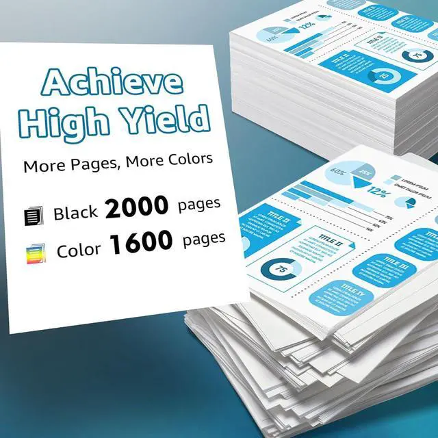 Alt view image 3 of 7 - Palmtree Remanufactured Ink Cartridge Replacement  962XL Ink Cartridges Combo Pack  OfficeJet Pro 9010 9020 9015 9018 9025 9012 9019 9016 9014 9027 9022 9026 9028 9029 Printer (4-Pack)