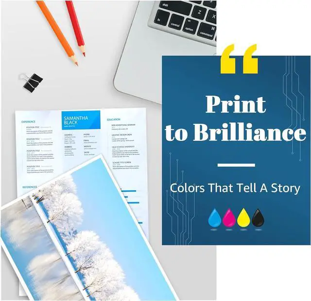 Alt view image 5 of 6 - Palmtree 952 XL Ink Cartridge Replacement for 952 XL 952xl Ink Cartridges with Updated Chips for OfficeJet Pro 8700 8702 8710 8730 7720 7740 8720 8210 8216 8745 Printer Ink(5-Pack)