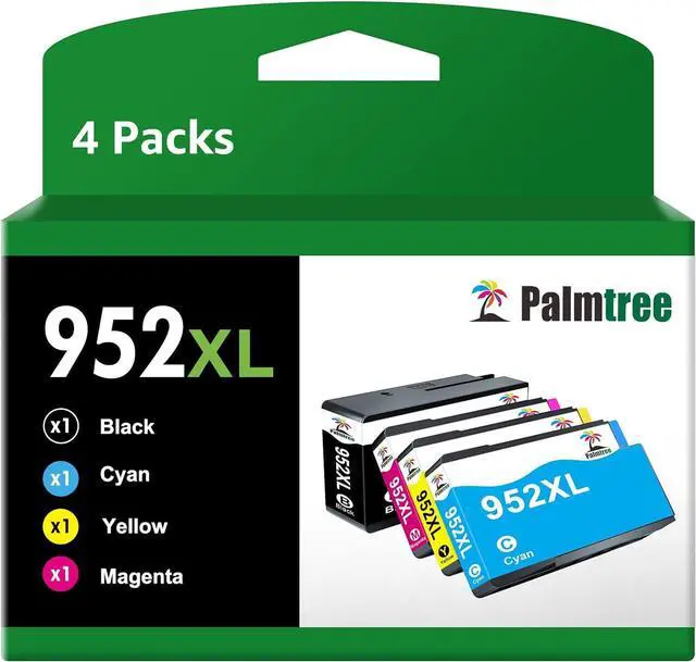 Main image of 952XL Higher Yield Ink Cartridge Replacement  952 XL Ink Cartridges  Officejet Pro 8710 8720 8702 7740 7720 8715 8725 8730 8740 8200 8210 Printer(4-Pack)