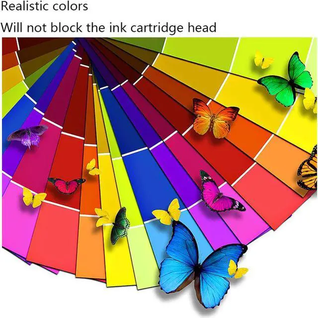 Alt view image 3 of 7 - 64XL  64 Ink Cartridge Replacement (Black Tri-Color)  Envy Inspire 7955e 7958e Envy Photo 7855 7155 6255 7164 7830 7858 7800 6232 7120 Tango Ink Printer