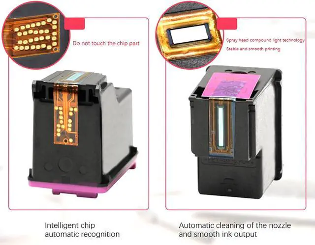 Alt view image 5 of 7 - 64XL  64 Ink Cartridge Replacement (Black Tri-Color)  Envy Inspire 7955e 7958e Envy Photo 7855 7155 6255 7164 7830 7858 7800 6232 7120 Tango Ink Printer