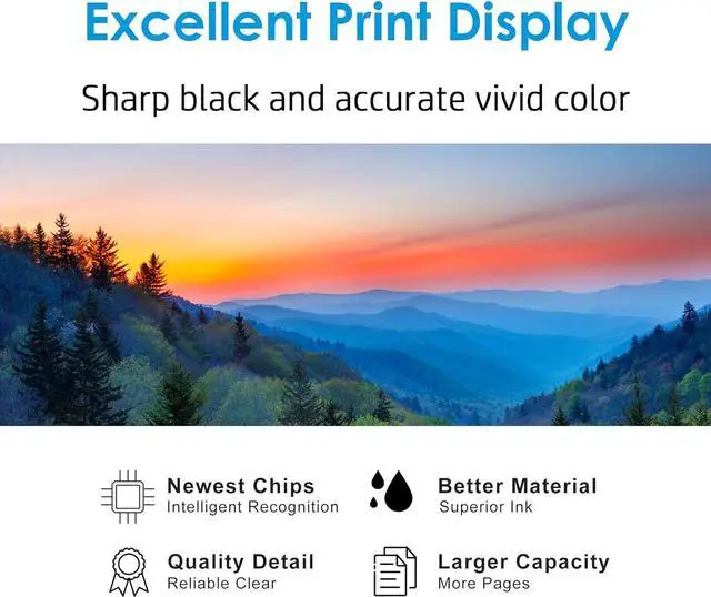 Alt view image 5 of 7 - Jeostarky Compatible  910XL Ink Cartridges Combo Pack Replacement  910XL 910 XL Compatible  Officejet Pro 8020 8025 8028 8035 8022 Printer (4 Pack 910XL Ink Cartridges Combo Pack)
