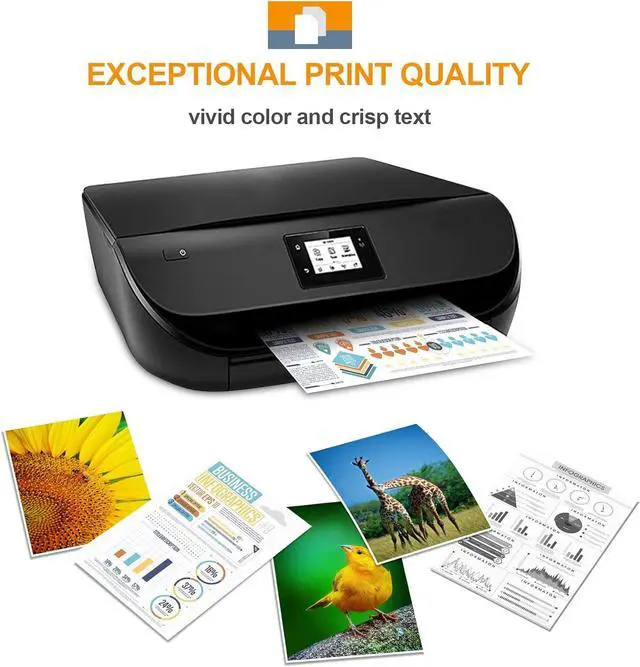 Alt view image 3 of 7 - Remanufactured 63 XXL Ink Cartridges Replacement  63XL 63 XL Ink Cartridges Black/Color Combo Pack for Officejet 3830 5255 5258 Envy 4520 4512 DeskJet 3630 Inkjet Printers