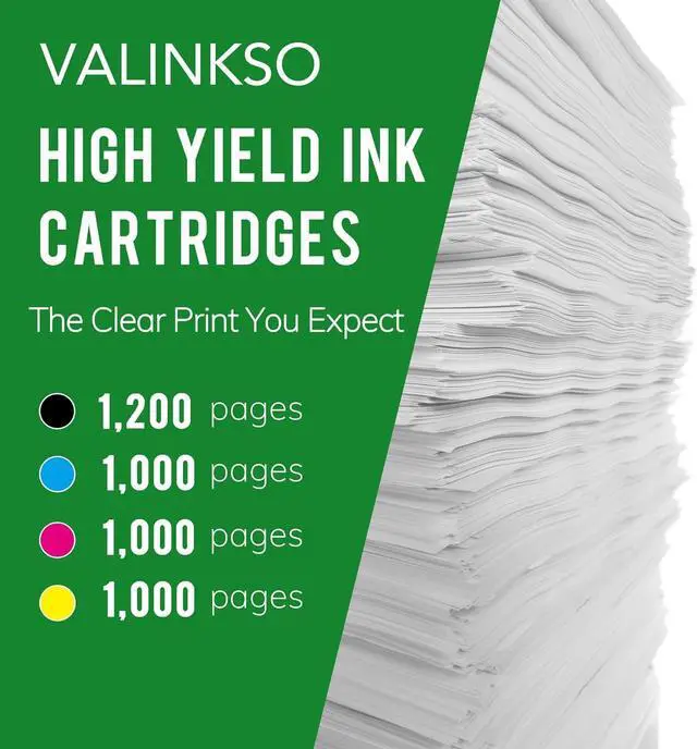 Alt view image 3 of 6 - Valinkso 910XL Ink Cartridges Combo Pack Replacement  910XL 910 XL Ink Cartridges Compatible  Officejet Pro 8020 8025 8028 8035 8022 Printer (4 Pack 910XL Ink Cartridges Combo Pack)