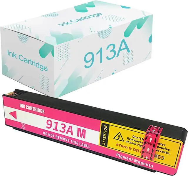 Main image of Compatible  913A Ink Cartridges Replacement  913 913A with Pagewide Pro MFP 477dn 552dw 577dw P55250dw P57750dw 452dn Printer Magenta Ink