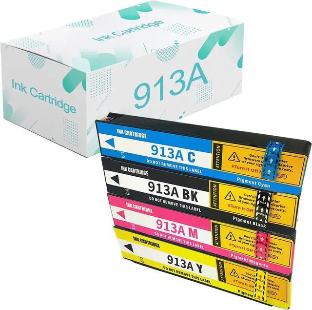 Main image of Compatible  913A Ink Cartridges Replacement  913 913A with Pagewide Pro MFP 477dn 552dw 577dw P55250dw P57750dw 452dn Printer Combo Pack
