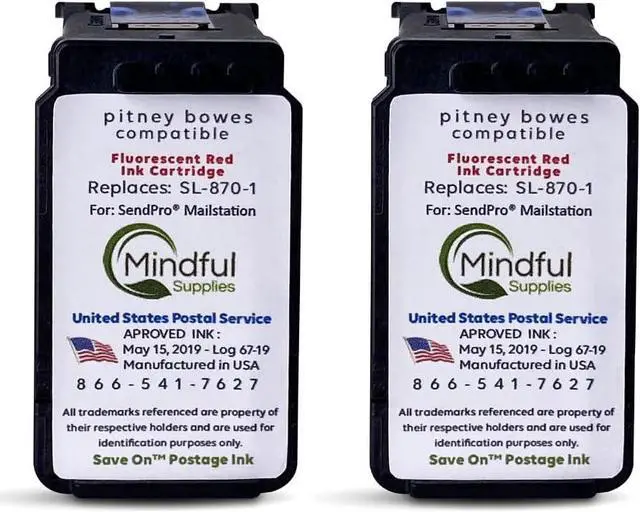 Main image of Save On Postage Ink Compatible SL-870-1 SendPro Mailstation (New Build) - Compatible PB Replacement 2pack