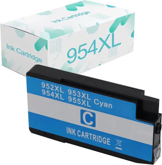 Main image of Compatible  954XL Ink Cartridges Replacement  954 954XL with OfficeJet Pro 7720 7740 8210 8216 8702 8710 8715 8720 8725 8730 Printer Cyan Ink
