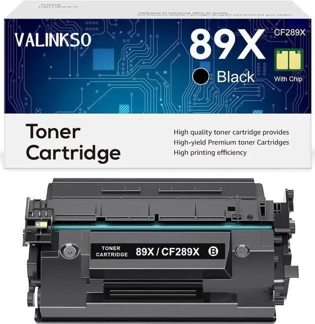Main image of Valinkso CF289X 89X Black Toner Cartridge (with Chip) Compatible Replacement  89X CF289X 89A CF289A Work for Enterprise M507n M507dn M507x M507dng MFP M528dn M528f M528c M528z M507 M528 Printer