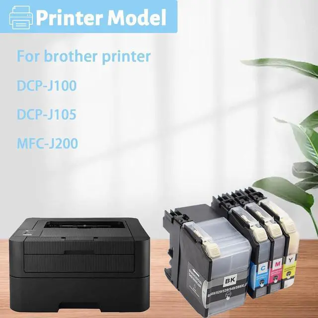 Alt view image 2 of 7 - Ink Cartridge for Brother LC509XLBK LC505XLC LC505XLM LC505XLY Ink Cartridge Combo,High Yield Compatible for Brother J100 J105 J200 Printers Combo Pack