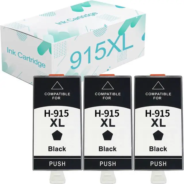 Main image of Compatible  903 Ink Cartridges Replacement  903 903XL with OfficeJet 6950 Pro 6960 6961 6963 6964 6965 6966 6968 All-in-One Printer 3 Black