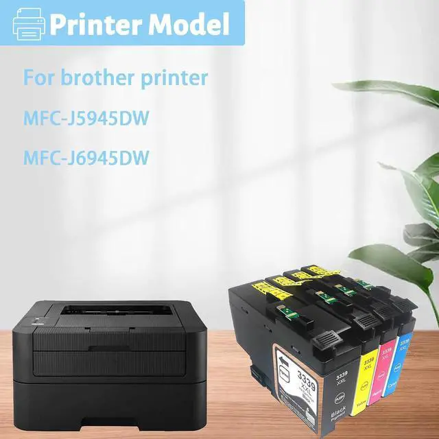 Alt view image 2 of 7 - 3339XXL Ink Cartridge for Brother 3339XXL High Yield Black and Color Ink Cartridge,Compatible for Brother J5945DW J6945DW Printer Combo Pack