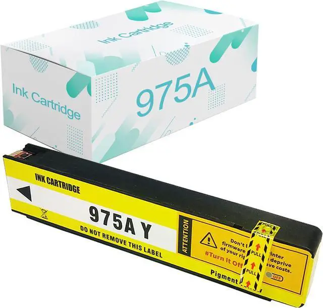 Main image of Compatible  975 A Ink Cartridges Replacement  975 975A with PageWide 352dw 377dw Dn 452dw 452dn 477dn 477dw P55250dw P57750dw Printer Yellow Ink