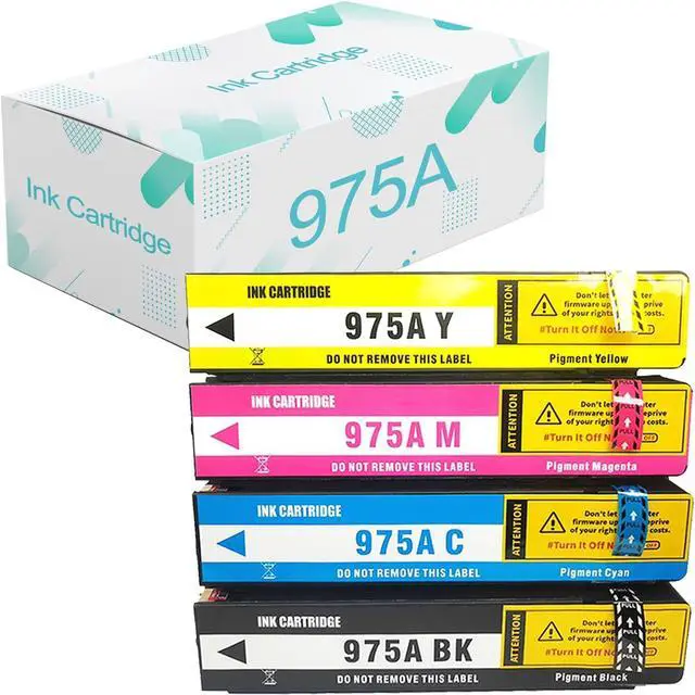 Main image of Compatible  975 A Ink Cartridges Replacement  975 975A with PageWide 352dw 377dw Dn 452dw 452dn 477dn 477dw P55250dw P57750dw Printer Combo Pack