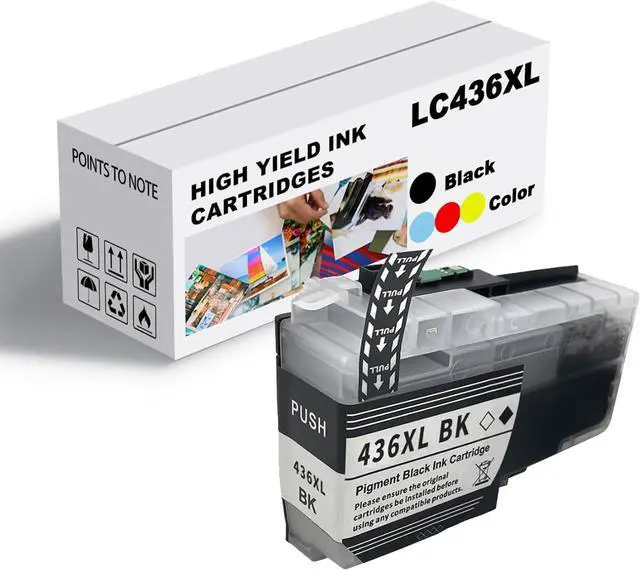 Main image of Ink Cartridge for Brother LC436BK LC436C LC436M LC436Y High Yield,Compatible for Brother J4340DW J4440DW J4540DW J5855DW J5955DW J6555DW J6955DW J6957DW Printer Black