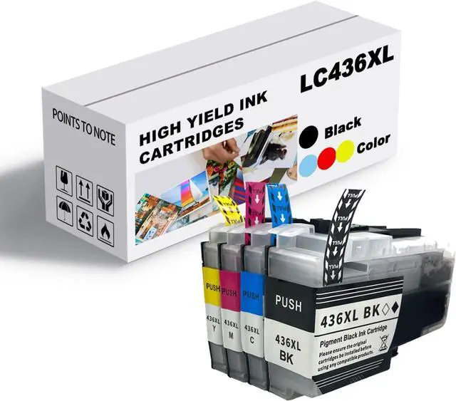 Main image of Ink Cartridge for Brother LC436BK LC436C LC436M LC436Y High Yield,Compatible J4340DW J4440DW J4540DW J5855DW J5955DW J6555DW J6955DW J6957DW Printer Combo Pack