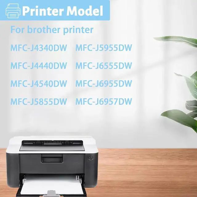 Alt view image 2 of 7 - Ink Cartridge for Brother LC436BK LC436C LC436M LC436Y High Yield,Compatible for Brother J4340DW J4440DW J4540DW J5855DW J5955DW J6555DW J6955DW J6957DW Printer Black
