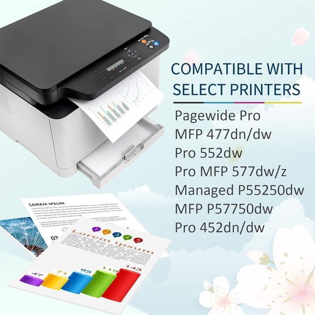 Alt view image 2 of 7 - Compatible  973A Ink Cartridges Replacement  973 973A with Pagewide Pro MFP 477dn 552dw 577dw P55250dw P57750dw 452dn Printer Black Ink
