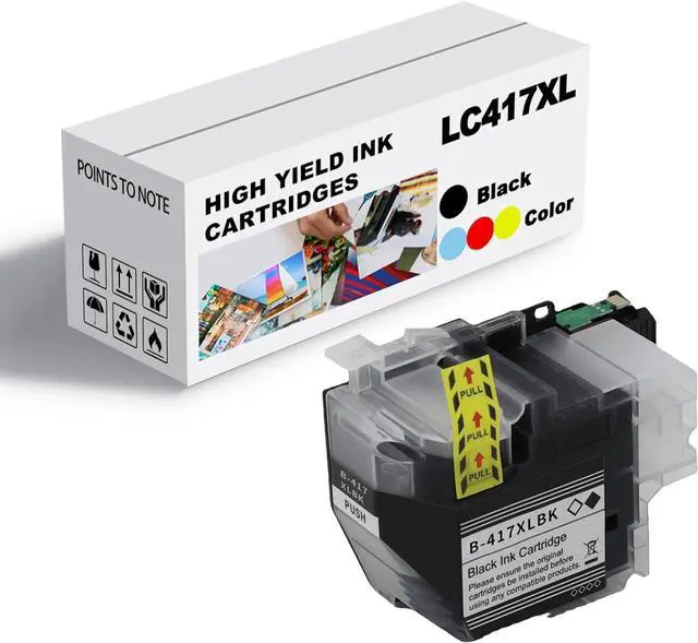 Main image of Ink Cartridge for Brother LC417XL High Yield,CompatibleJ7010CDW J5800CDW J7500CDW J7600CDW Printer Page Yield Up to 6000 Pages Black,5000 Pages Color Black